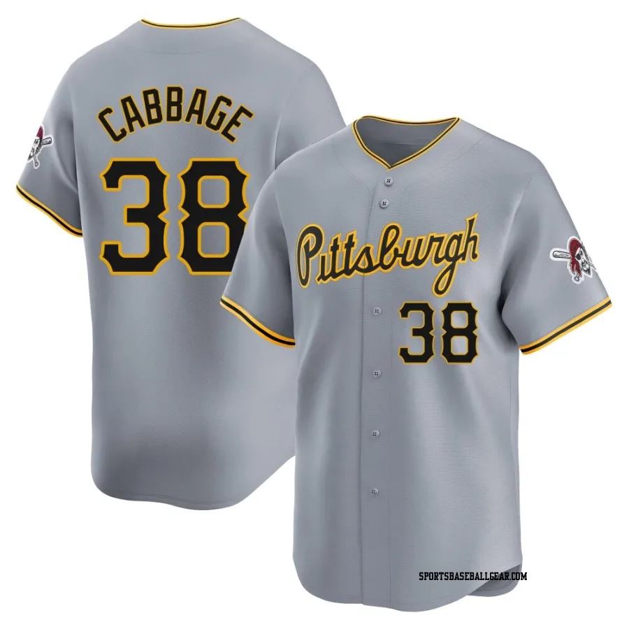 Trey Cabbage Youth Pittsburgh Pirates Gray Limited Away Jersey