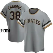 Trey Cabbage Youth Pittsburgh Pirates Gray Replica Road Cooperstown Collection Jersey