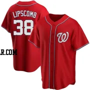 Trey Lipscomb Men's Washington Nationals Red Replica Alternate Jersey