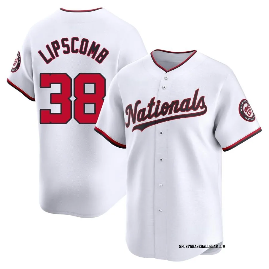 Trey Lipscomb Men's Washington Nationals White Limited Home Jersey