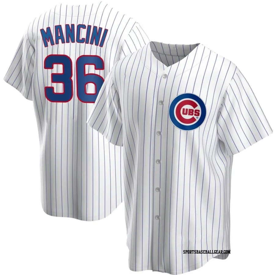 Trey Mancini Men's Chicago Cubs White Replica Home Jersey