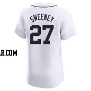 Trey Sweeney Men's Detroit Tigers White Elite Home Jersey