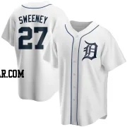 Trey Sweeney Men's Detroit Tigers White Replica Home Jersey