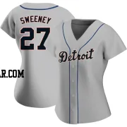 Trey Sweeney Women's Detroit Tigers Gray Authentic Road Jersey