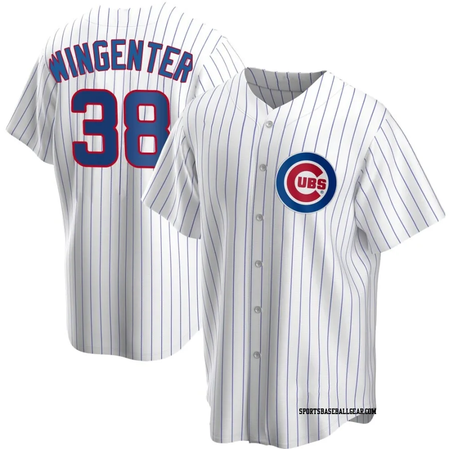 Trey Wingenter Men's Chicago Cubs White Replica Home Jersey