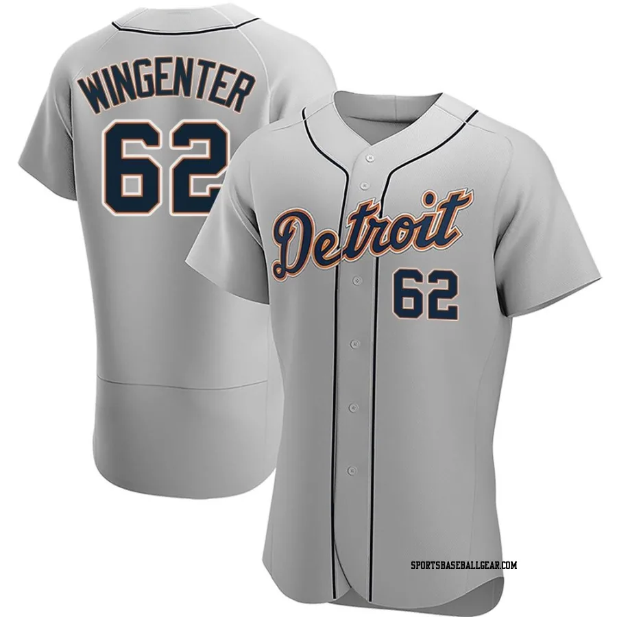 Trey Wingenter Men's Detroit Tigers Gray Authentic Road Jersey