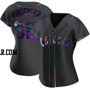 Trey Wingenter Women's Chicago Cubs Black Holographic Replica Alternate Jersey