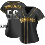 Trey Wingenter Women's San Diego Padres Black Golden Replica Alternate Jersey