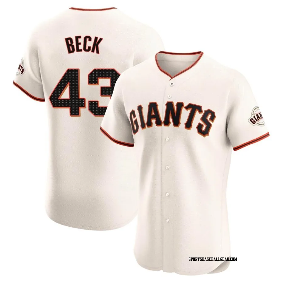 Tristan Beck Men's San Francisco Giants Cream Elite Home Jersey