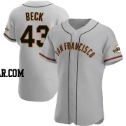 Tristan Beck Men's San Francisco Giants Gray Authentic Road Jersey