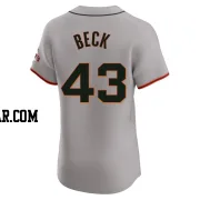 Tristan Beck Men's San Francisco Giants Gray Elite Road Jersey