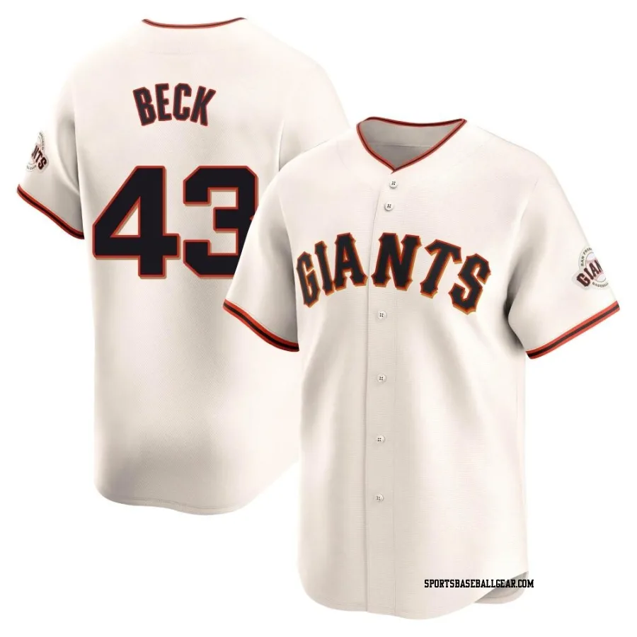 Tristan Beck Youth San Francisco Giants Cream Limited Home Jersey