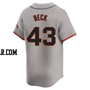 Tristan Beck Youth San Francisco Giants Gray Limited Away Jersey