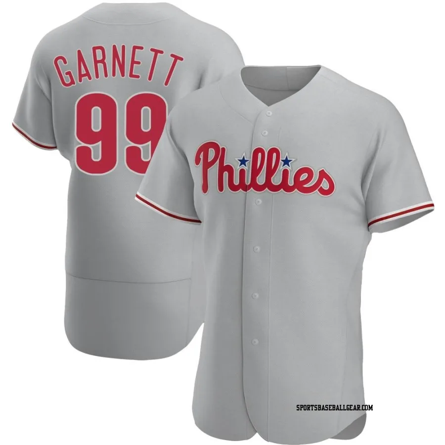 Tristan Garnett Men's Philadelphia Phillies Gray Authentic Road Jersey