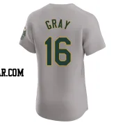 Tristan Gray Men's Oakland Athletics Gray Elite Road Jersey