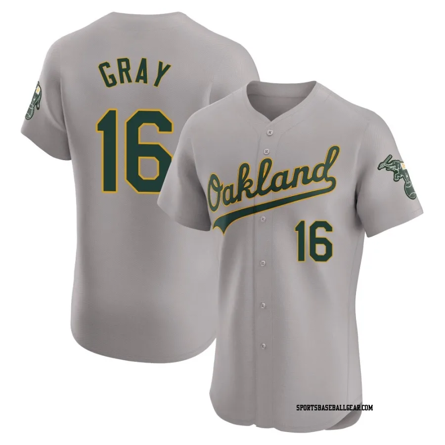 Tristan Gray Men's Oakland Athletics Gray Elite Road Jersey