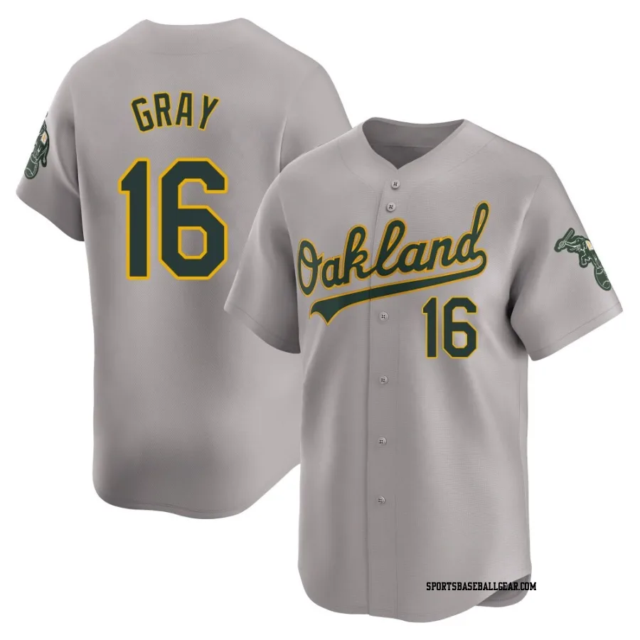 Tristan Gray Men's Oakland Athletics Gray Limited Away Jersey