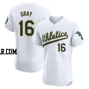 Tristan Gray Men's Oakland Athletics White Elite Home Jersey