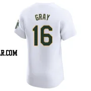 Tristan Gray Men's Oakland Athletics White Elite Home Jersey