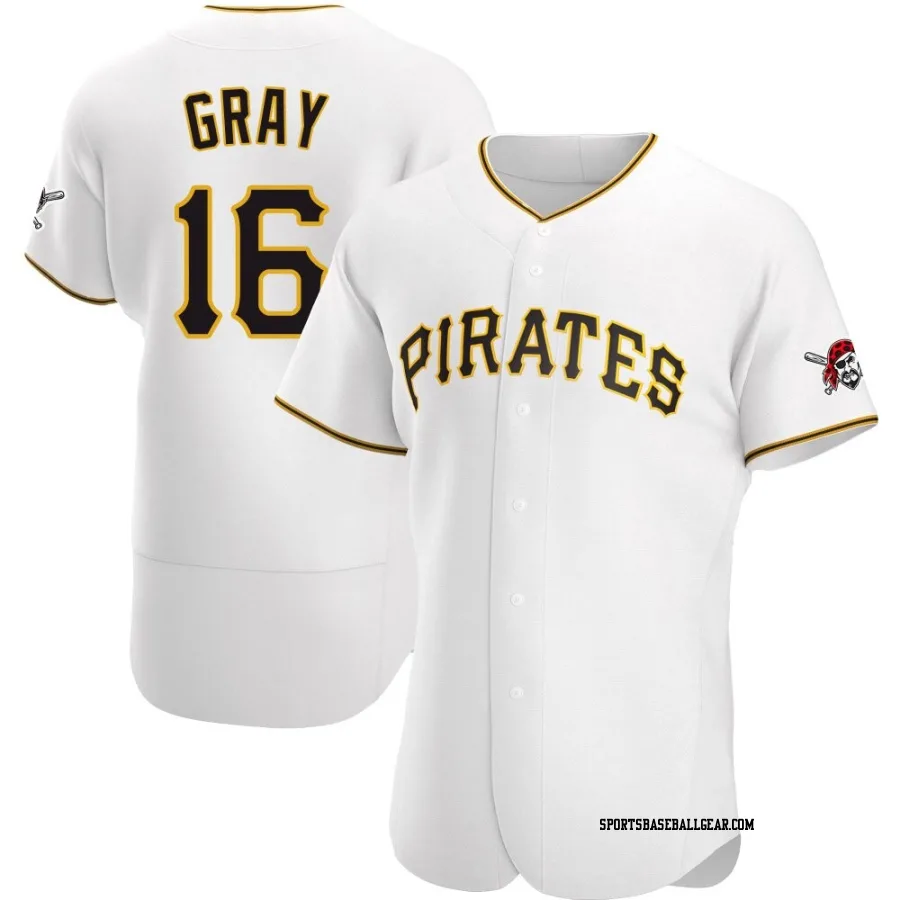 Tristan Gray Men's Pittsburgh Pirates White Authentic Home Jersey