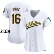 Tristan Gray Women's Oakland Athletics White Limited Home Jersey