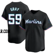 Tristan Gray Youth Miami Marlins Black Limited Alternate Jersey