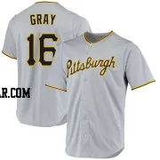 Tristan Gray Youth Pittsburgh Pirates Gray Replica Road Jersey