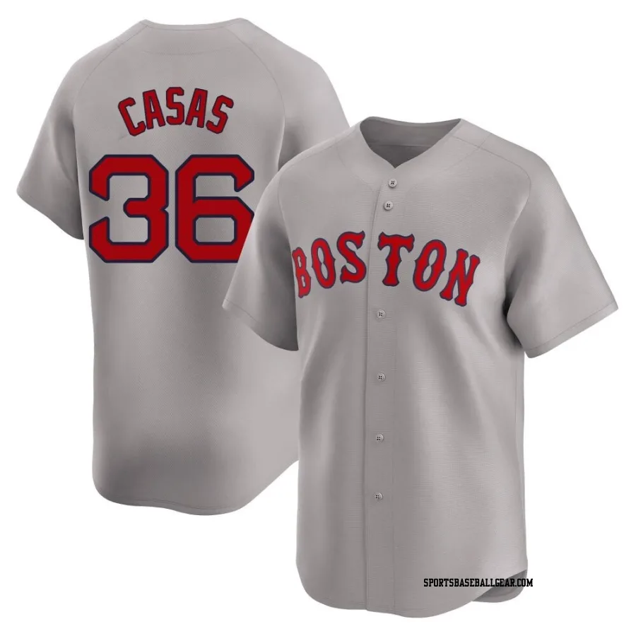 Triston Casas Youth Boston Red Sox Gray Limited Away Jersey