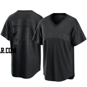 Triston McKenzie Men's Cleveland Guardians Black Replica Pitch Fashion Jersey