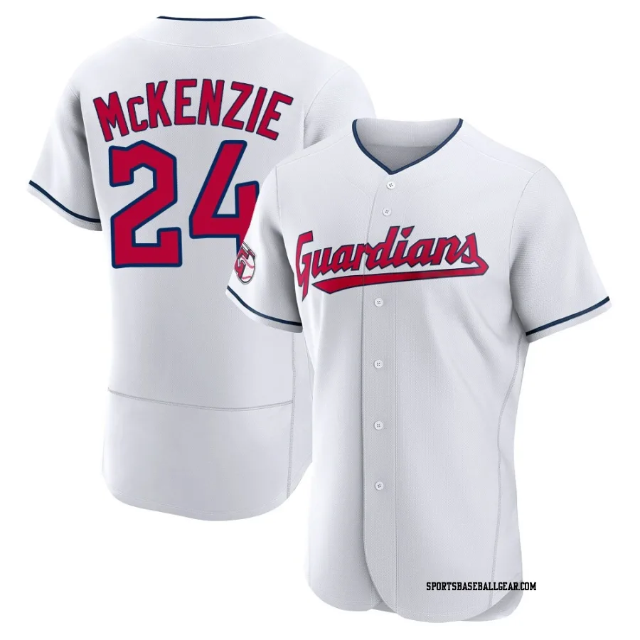 Triston McKenzie Men's Cleveland Guardians White Authentic Home Jersey