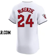 Triston McKenzie Men's Cleveland Guardians White Elite Home Jersey