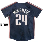 Triston McKenzie Toddler Cleveland Guardians Navy Limited Preschool & 2024 City Connect Jersey