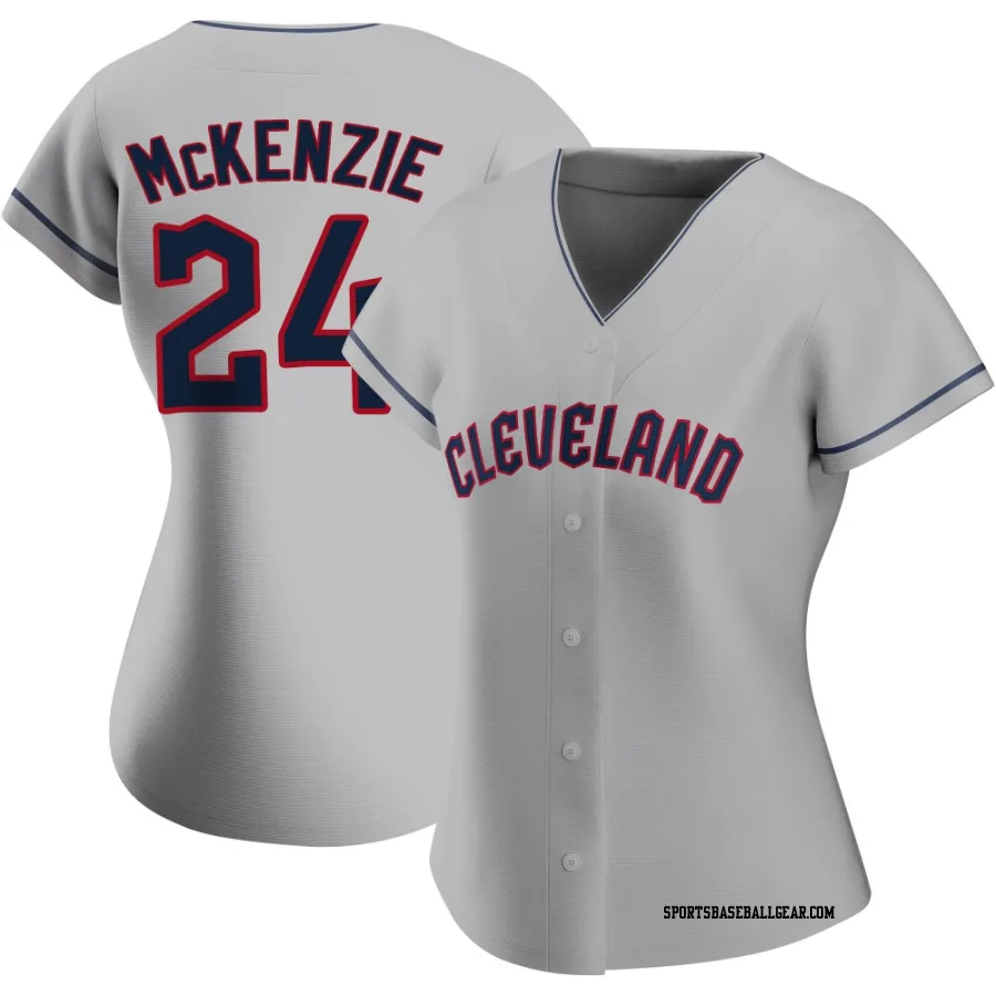 Triston McKenzie Women's Cleveland Guardians Gray Authentic Road Jersey