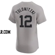 Troy Tulowitzki Men's New York Yankees Gray Elite Road Jersey