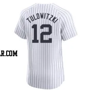 Troy Tulowitzki Men's New York Yankees White Elite Home Jersey