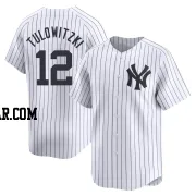 Troy Tulowitzki Men's New York Yankees White Limited Yankee Home Jersey