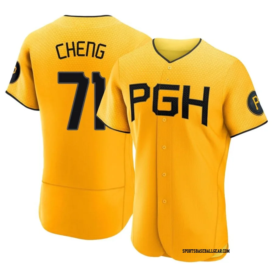 Tsung-Che Cheng Men's Pittsburgh Pirates Gold Authentic 2023 City Connect Jersey