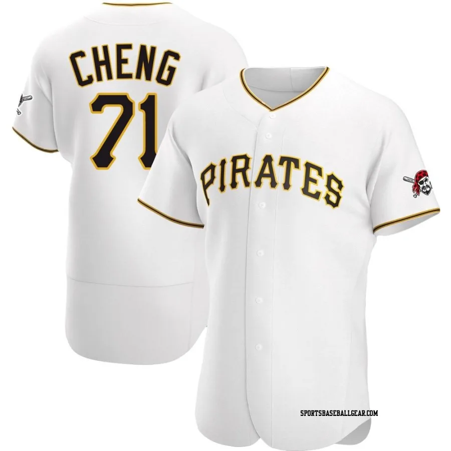 Tsung-Che Cheng Men's Pittsburgh Pirates White Authentic Home Jersey