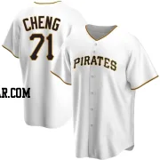 Tsung-Che Cheng Men's Pittsburgh Pirates White Replica Home Jersey