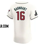 Tucker Barnhart Men's Arizona Diamondbacks Cream Elite Home Patch Jersey