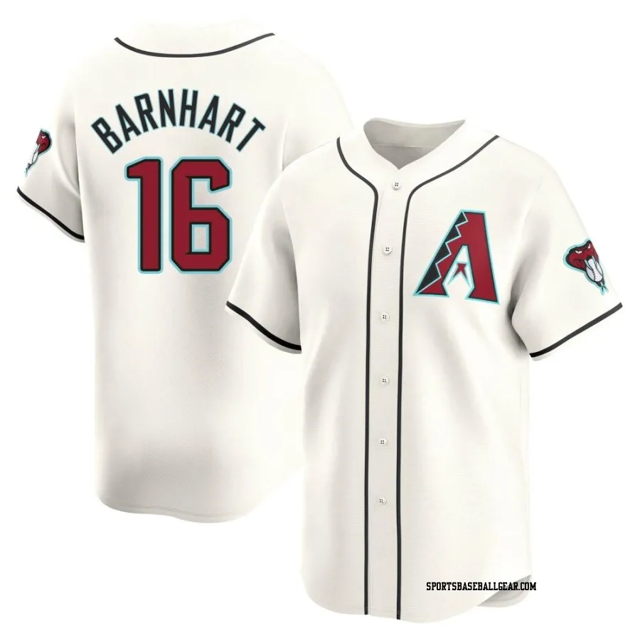 Tucker Barnhart Men's Arizona Diamondbacks White Limited Home Jersey