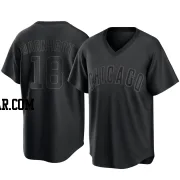 Tucker Barnhart Men's Chicago Cubs Black Replica Pitch Fashion Jersey