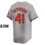 Tucker Davidson Men's Baltimore Orioles Gray Limited Road Jersey