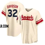 Tucker Davidson Men's Los Angeles Angels Cream Replica 2022 City Connect Jersey