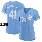 Tucker Davidson Women's Kansas City Royals Light Blue Authentic 2022 Alternate Jersey