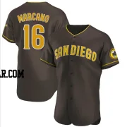 Tucupita Marcano Men's San Diego Padres Brown Authentic Road Jersey