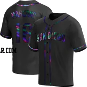 Tucupita Marcano Youth San Diego Padres Black Holographic Replica Alternate Jersey