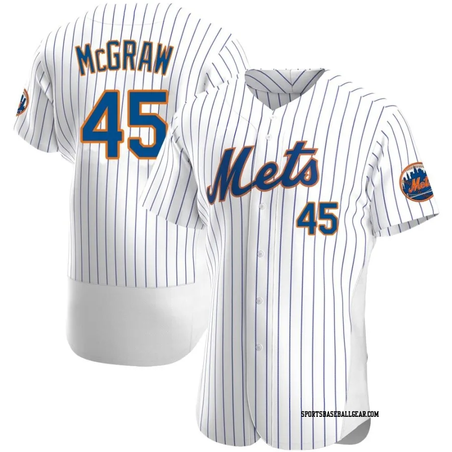 Tug McGraw Men's New York Mets White Authentic Home Jersey