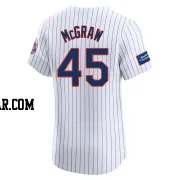 Tug McGraw Men's New York Mets White Elite Home Patch Jersey