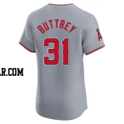 Ty Buttrey Men's Los Angeles Angels Gray Elite Road Jersey